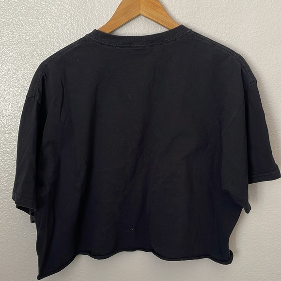 AC/DC animal leopard print graphic band tee cropped XL - Picture 5 of 5